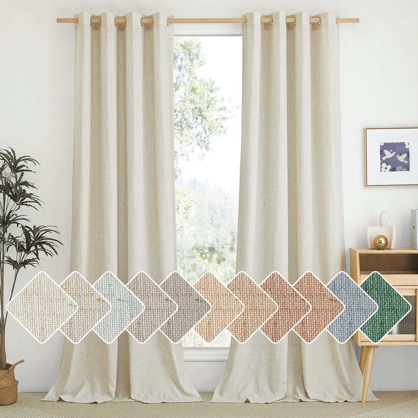 Frazier SBNovaGrid Light Filtering Curtain Pair material detail photo