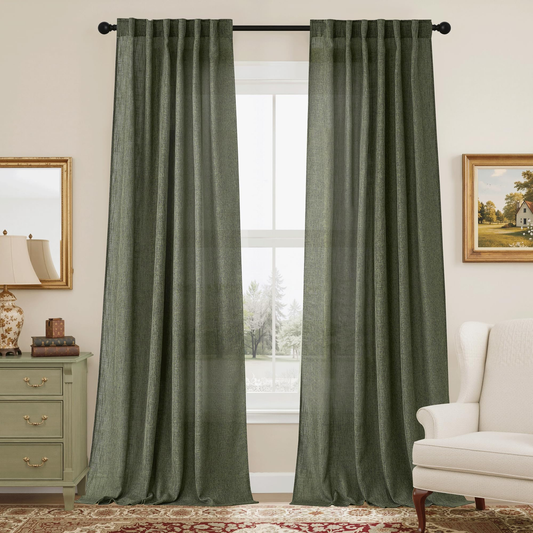 Compact Sheer Curtain Panel - Medium