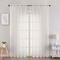 Frazier SBNovaGrid Sheer Window Curtain Pair studio product photo