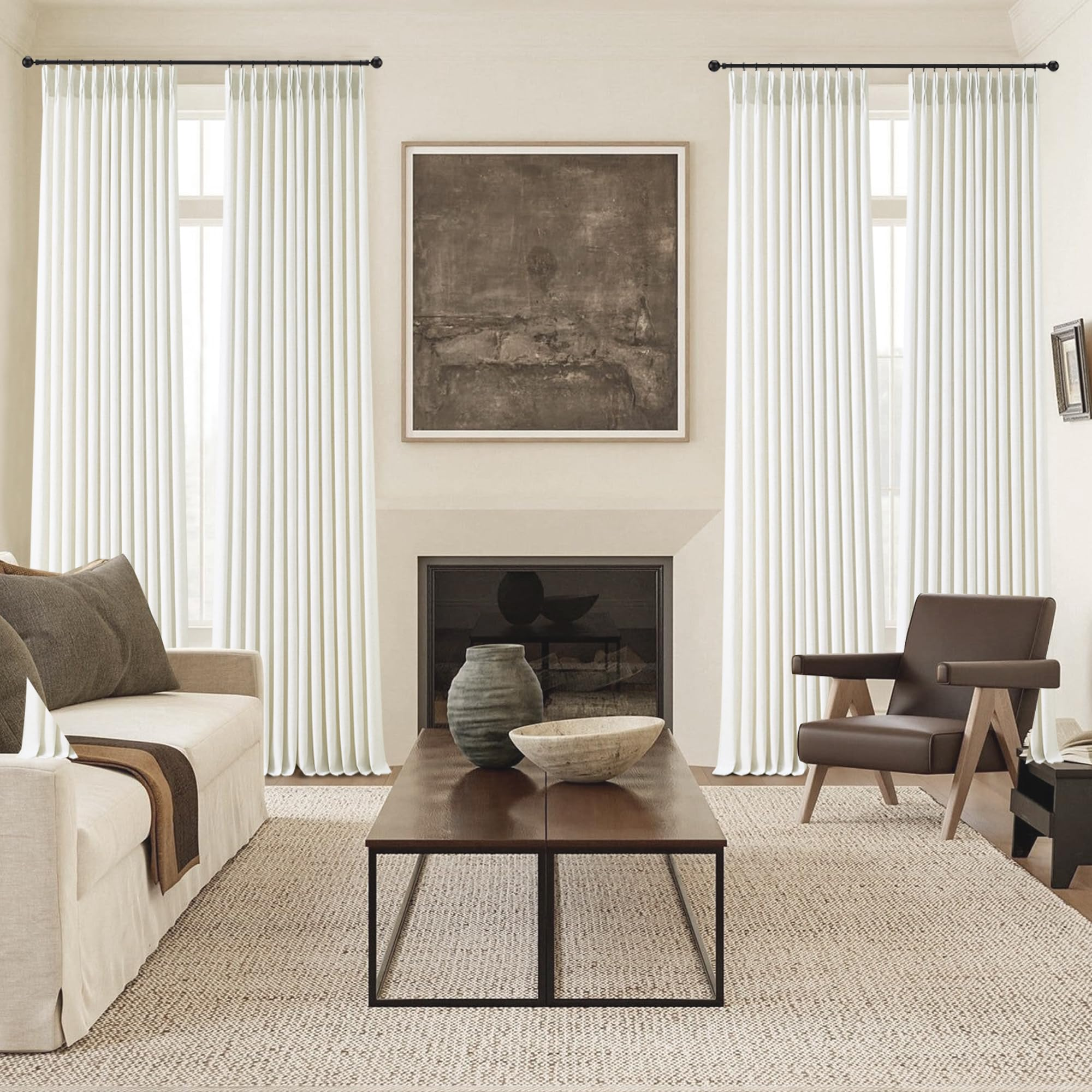 Frazier SBNovaGrid Light Filtering Curtain Pair studio product photo