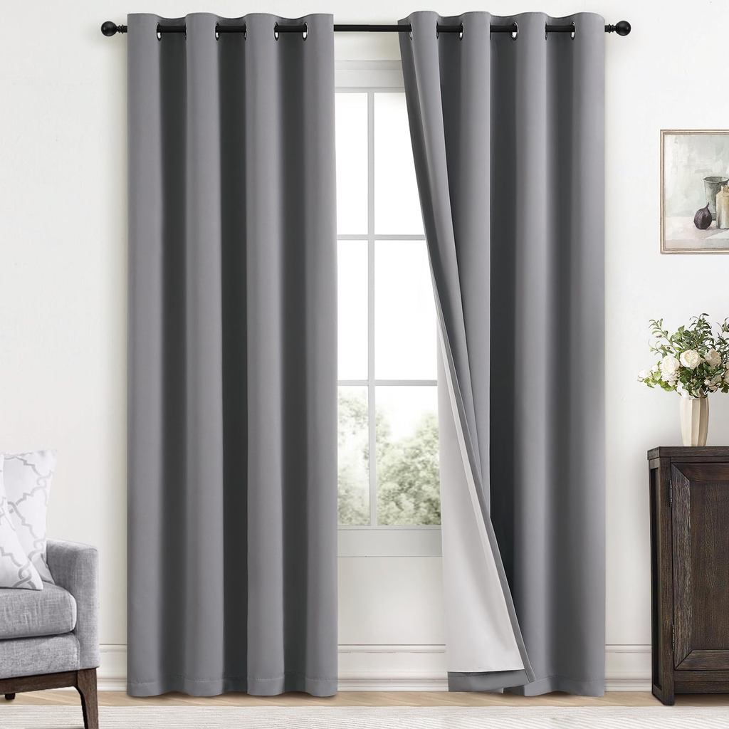 Patterned Thermal Curtain Panel - 4 Pack