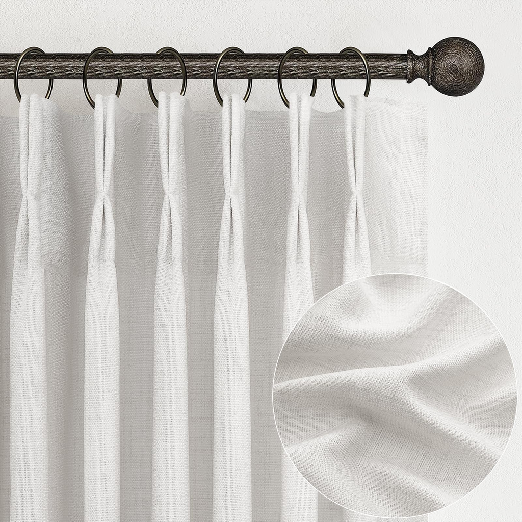 Large Linen Curtain Panel - Sage