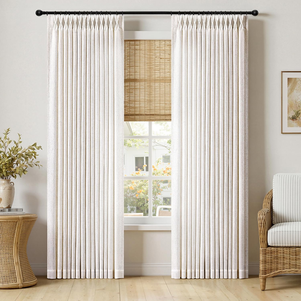 Decorative Linen Curtain Panel - Small