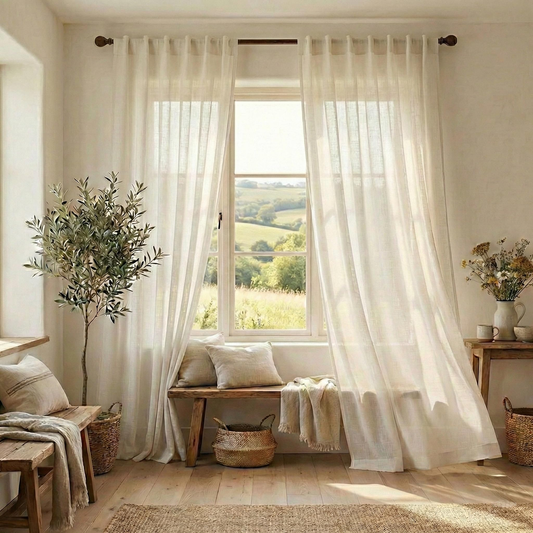 Compact Sheer Curtain Panel - Small