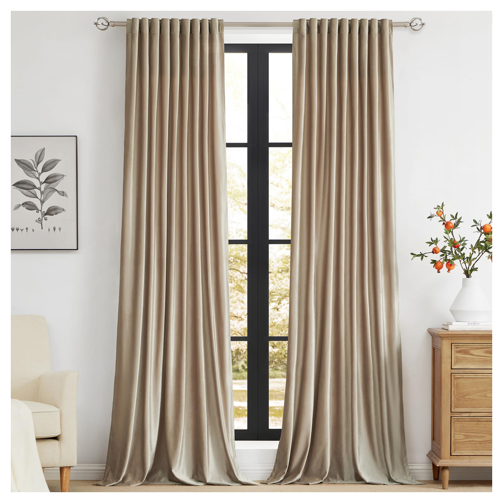 Velvet Curtain Panel Pair 84 in product photo