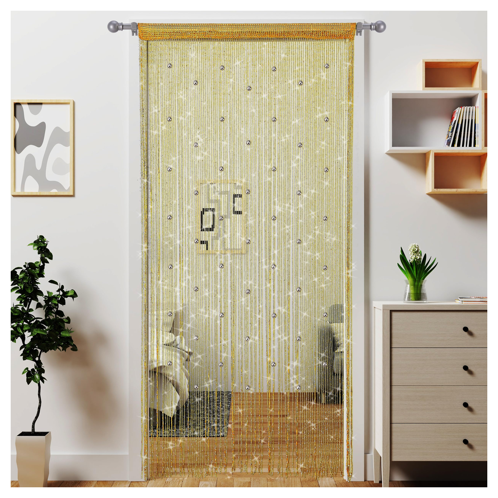 Beaded Doorway Curtain 96 in product photo