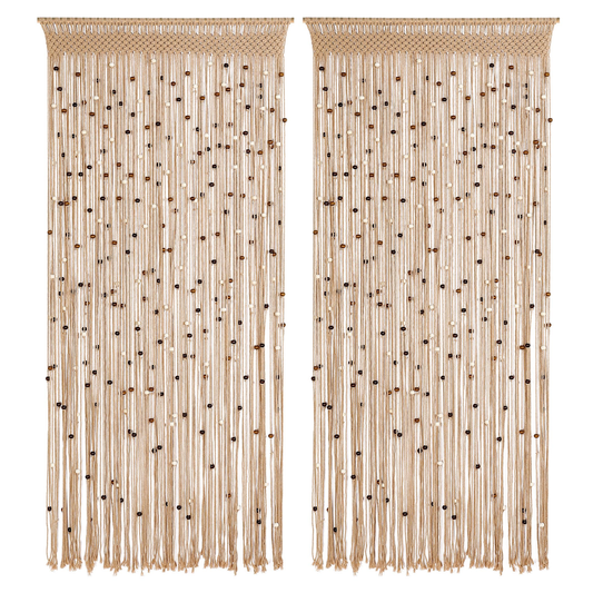 Macrame Door Curtain 63 in product photo