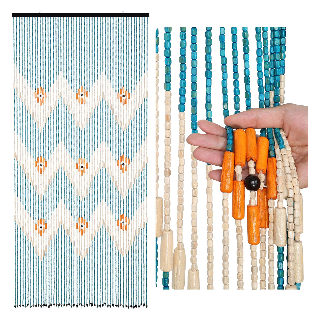 Bamboo Bead Curtain 96 in product photo