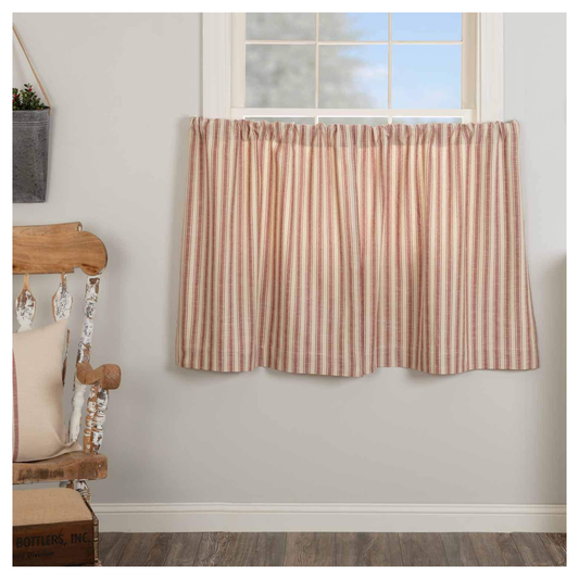 Farmhouse Ticking Stripe Curtain 63 in product photo